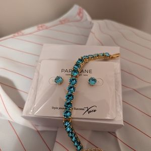 Turquoise Impression Bracelet and matching Impression Studs